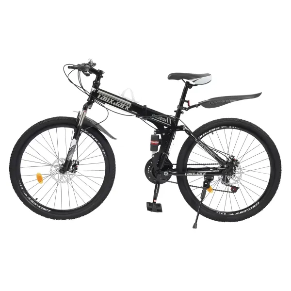26 inch mountainbike draagbare vouwfiets 21 versnellingen opvouwbare buitenfiets mountainbike met dubbele schijfremmen lichtgewicht fiets