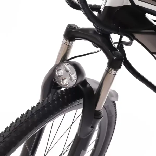 26" elektrische fiets E-MTB, 250 W motor, 25 km/u en 21 snelheden, elektrische fiets met LED-koplamp en LCD-display voor heren en dames 26" elektrische fiets E-MTB, 250 W motor, 25 km/u en 21 snelheden, elektrische fiets met LED-koplamp en LCD-display voor heren en dames