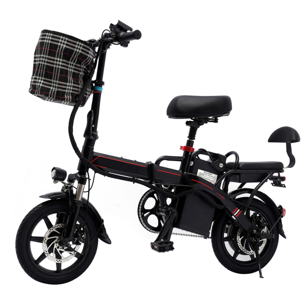 CNCEST E-bike opvouwbaar 14 inch met 350W motor 25 km/u en verwijderbare lithiumbatterij stadse-bike