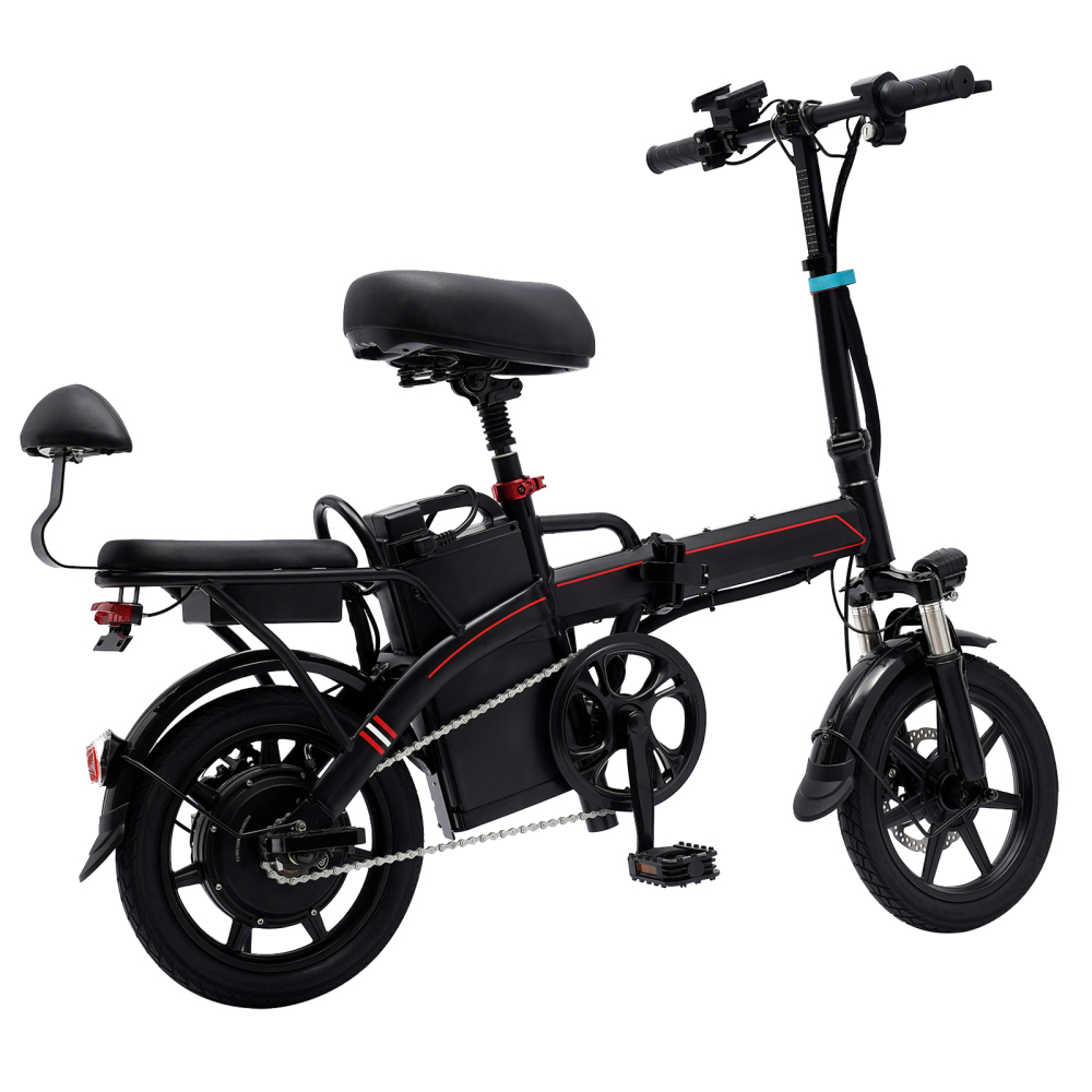 CNCEST E-bike opvouwbaar 14 inch met 350W motor 25 km/u en verwijderbare lithiumbatterij stadse-bike
