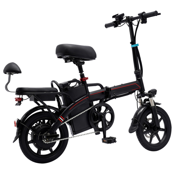 CNCEST E-bike opvouwbaar 14 inch met 350W motor 25 km/u en verwijderbare lithiumbatterij stadse-bike