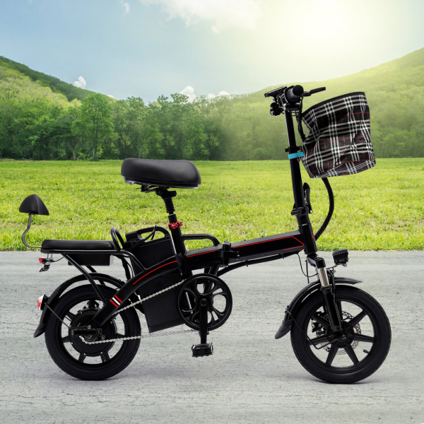 CNCEST E-bike opvouwbaar 14 inch met 350W motor 25 km/u en verwijderbare lithiumbatterij stadse-bike