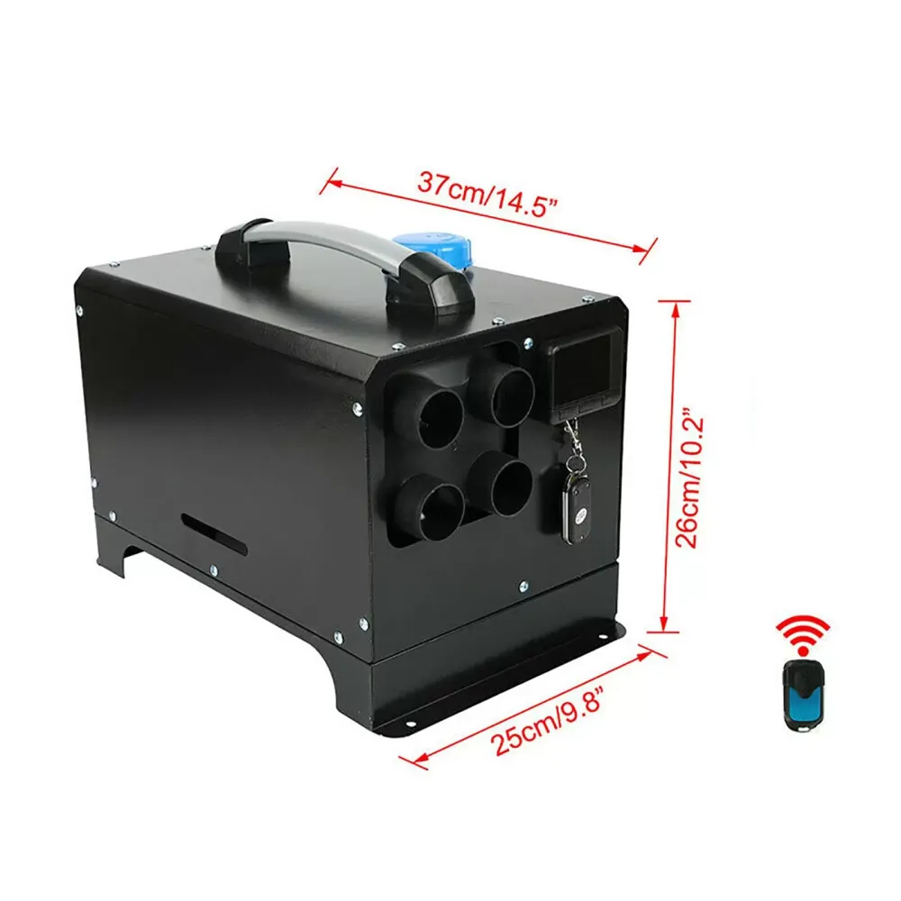 5KW 12V dieselhulpverwarming met LCD-schakelaar voor vrachtwagenbuscaravan
