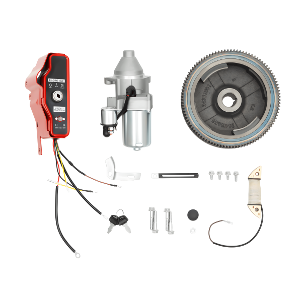 Elektrische startkit, op maat gemaakt voor HONDA GX340 11HP en HONDA GX390 13HP, voor het overschakelen van handmatig naar elektrisch starten