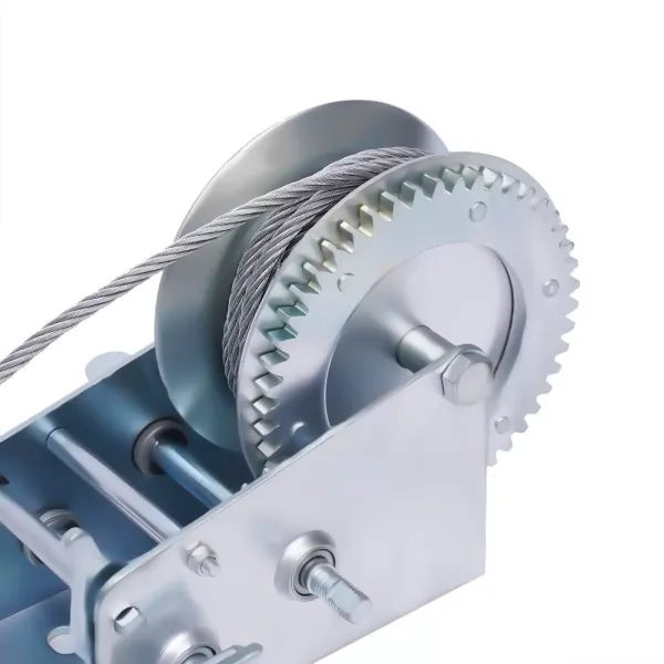 Handlier met gegalvaniseerde metalen lier 1500 kg Professionele handlieren voor boottrailers Handlier met gegalvaniseerde metalen lier 1500 kg Professionele handlieren voor boottrailers