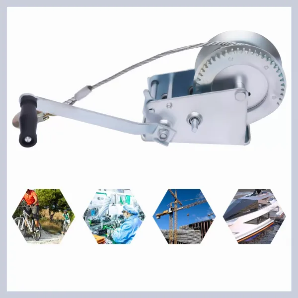 Handlier met gegalvaniseerde metalen lier 1500 kg Professionele handlieren voor boottrailers