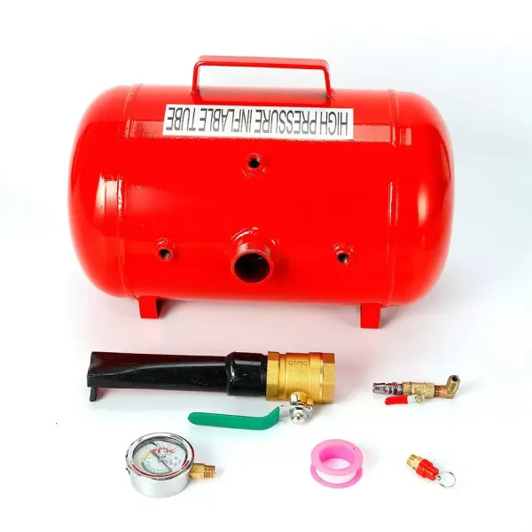Bandenpomp 5 Gallon 20L Shock Inflator Booster Airbooster RVS persluchtpomp Bandenpomp 5 Gallon 20L Shock Inflator Booster Airbooster RVS persluchtpomp