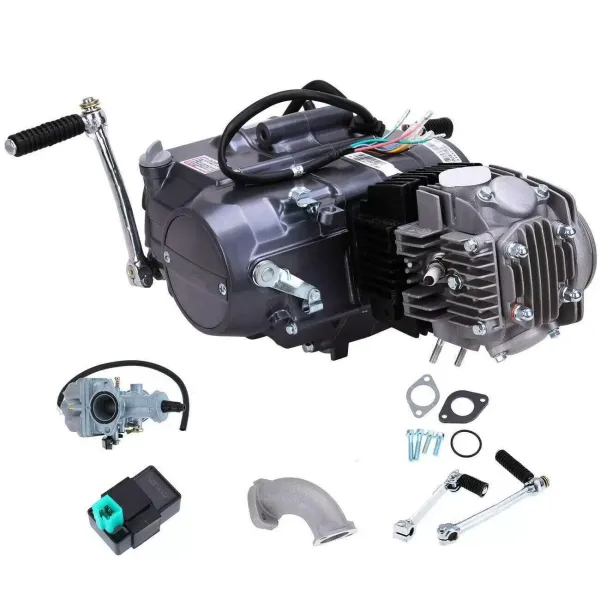 125cc motorset volautomatische top elektrische start Pitbike Cross 4 versnellingen handmatige starter voor CRF50 XR50 Z50