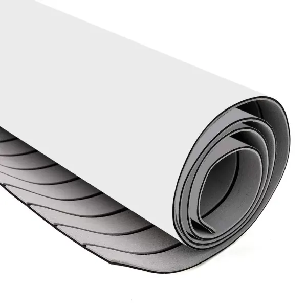 Schuimvloermat - Zelfklevend - Bootjacht - Synthetisch schuim (grijs + zwart) Schuimvloermat - Zelfklevend - Bootjacht - Synthetisch schuim (grijs + zwart)