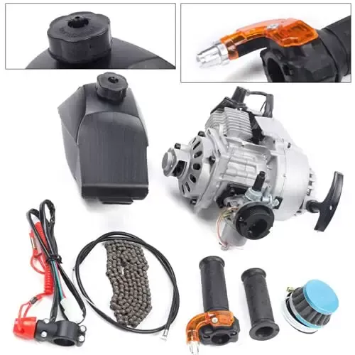 49cc mini-motorset 2-takt mini-crossmotor ATV-scootermotor Motorset Easy Start luchtgekoelde racemotorset