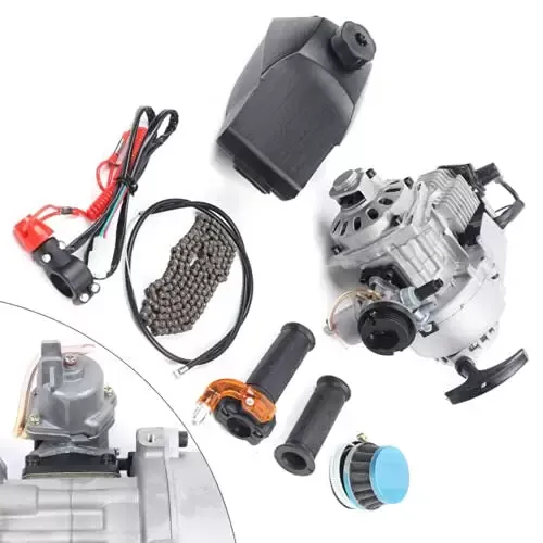 49cc mini-motorset 2-takt mini-crossmotor ATV-scootermotor Motorset Easy Start luchtgekoelde racemotorset