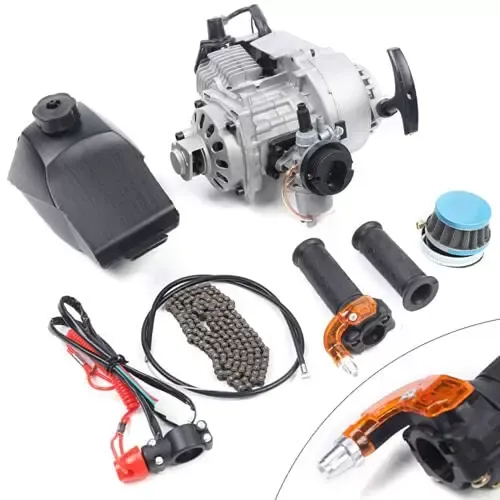 49cc mini-motorset 2-takt mini-crossmotor ATV-scootermotor Motorset Easy Start luchtgekoelde racemotorset