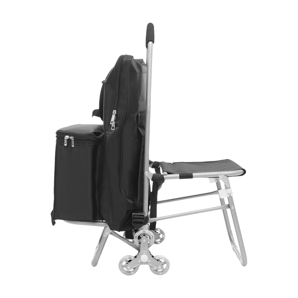 Art Cart, Rolling Art Cart, Folding Wheeled Portable Rolling Chair/Art Cart - Zwart Art Cart, Rolling Art Cart, Folding Wheeled Portable Rolling Chair/Art Cart - Zwart