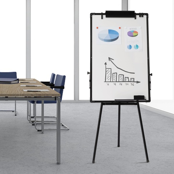 Magnetisch whiteboard - 91 x 61 cm - met in hoogte verstelbare standaard - Gezinsplanning voor kantoor, thuis en op school Magnetisch whiteboard - 91 x 61 cm - met in hoogte verstelbare standaard - Gezinsplanning voor kantoor, thuis en op school
