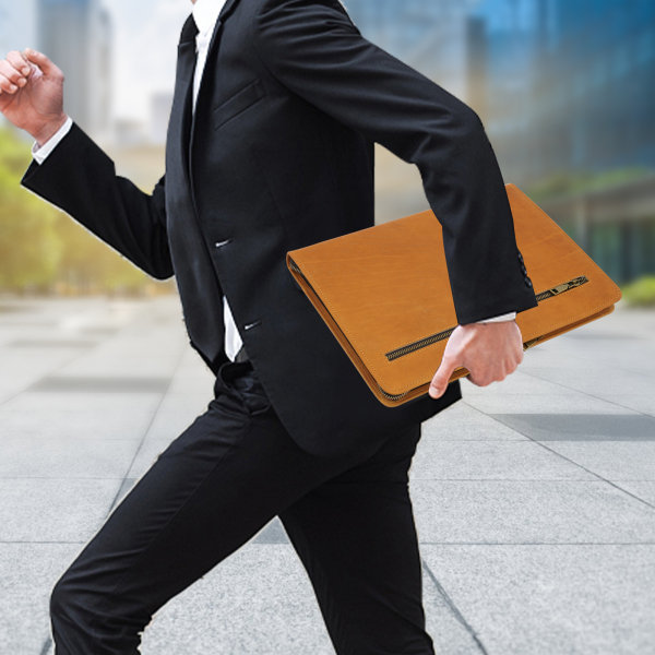 professionele zakelijke organizer voor A4 brief/notitieblok cadeau voor mannen voor zakenreizen woon-werkverkeer zakelijke onderhandelingen bruin professionele zakelijke organizer voor A4 brief/notitieblok cadeau voor mannen voor zakenreizen woon-werkverkeer zakelijke onderhandelingen bruin