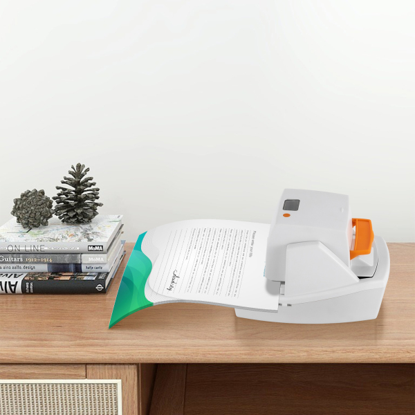 Heavy Duty elektrische nietmachine Automatische platte nietmachine 70 vellen Stil Geen papierstoring voor kantoor (wit)