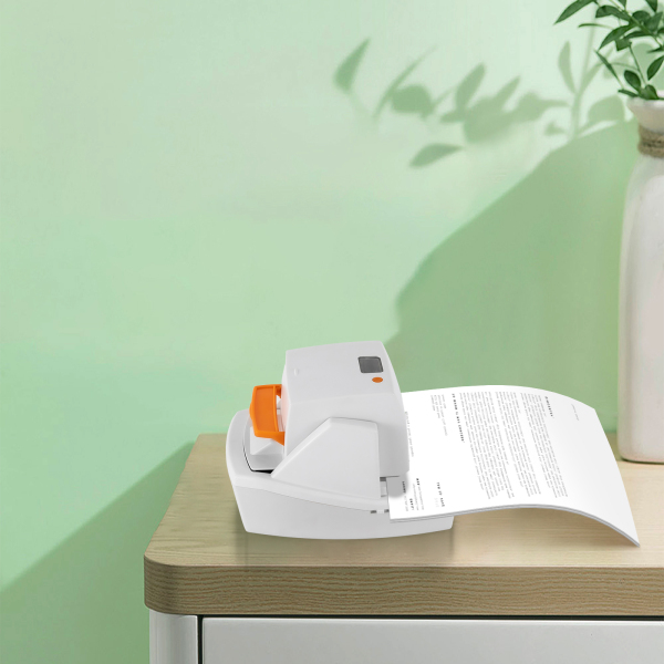 Heavy Duty elektrische nietmachine Automatische platte nietmachine 70 vellen Stil Geen papierstoring voor kantoor (wit)