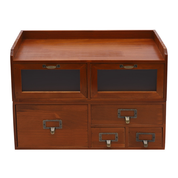 keyboard Bureaublad Organiserende Kast Benodigdheden Organizer 6 Vintage Laden voor Bureau Gebruikt in Woonkamers 47*22*32cm