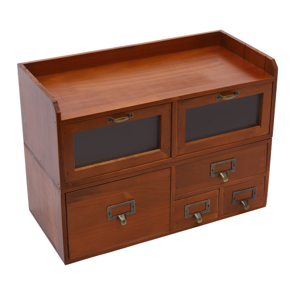 keyboard Bureaublad Organiserende Kast Benodigdheden Organizer 6 Vintage Laden voor Bureau Gebruikt in Woonkamers 47*22*32cm