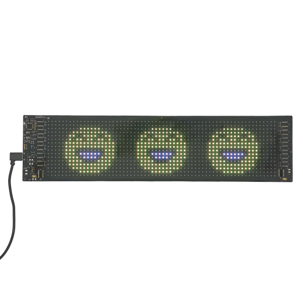 37,4 cm * 9,2 cm LED-displaybord, programmeerbaar LED-bord, zacht en flexibel LED-display