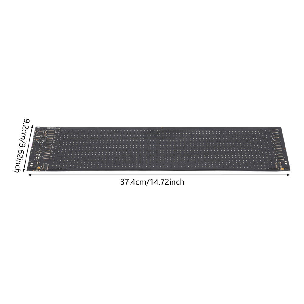 37,4 cm * 9,2 cm LED-displaybord, programmeerbaar LED-bord, zacht en flexibel LED-display
