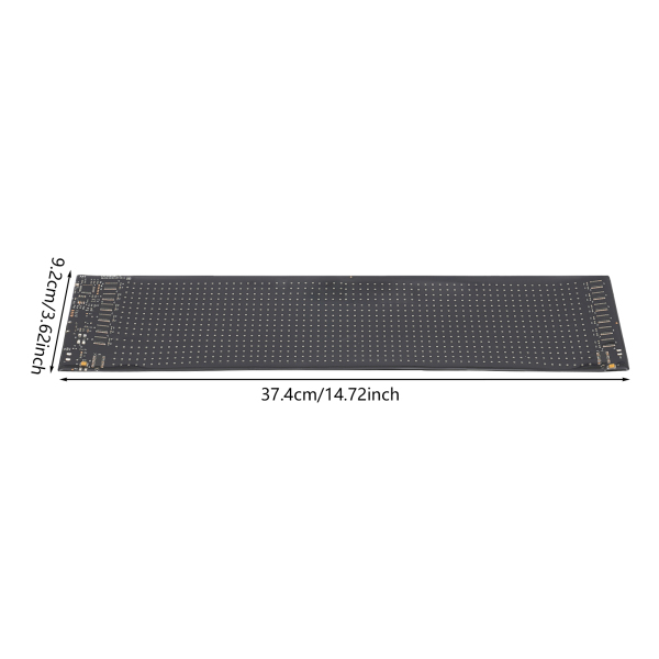 37,4 cm * 9,2 cm LED-displaybord, programmeerbaar LED-bord, zacht en flexibel LED-display 37,4 cm * 9,2 cm LED-displaybord, programmeerbaar LED-bord, zacht en flexibel LED-display