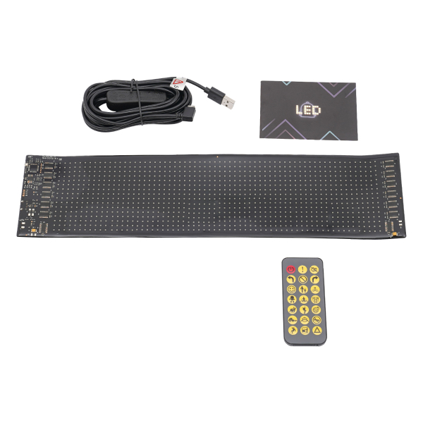 37,4 cm * 9,2 cm LED-displaybord, programmeerbaar LED-bord, zacht en flexibel LED-display