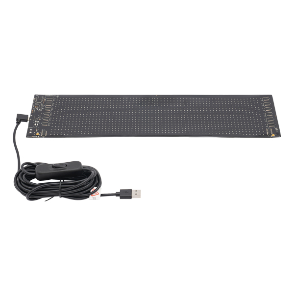 37,4 cm * 9,2 cm LED-displaybord, programmeerbaar LED-bord, zacht en flexibel LED-display