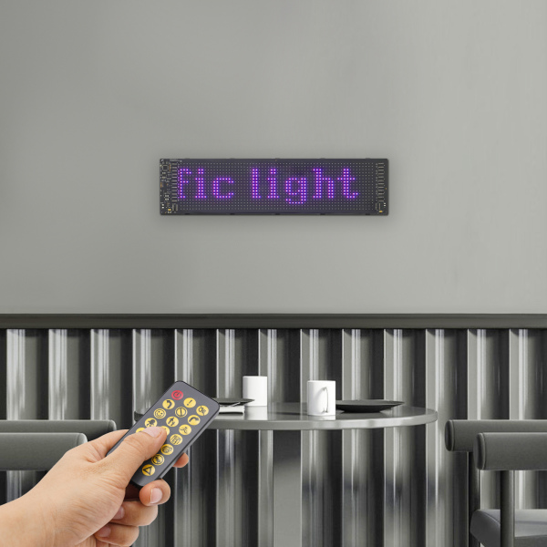 37,4 cm * 9,2 cm LED-displaybord, programmeerbaar LED-bord, zacht en flexibel LED-display