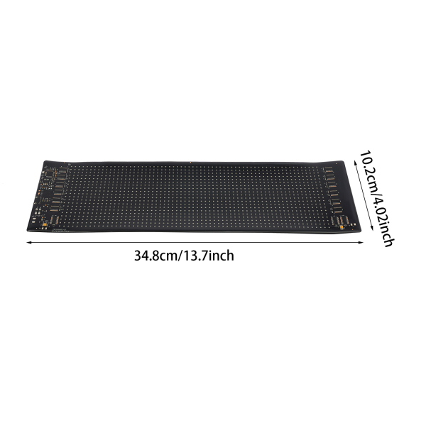34,8 cm * 10,2 cm flexibel LED-scherm, LED-displaybord, flexibel LED-bord voor auto, winkel, bar, reclame