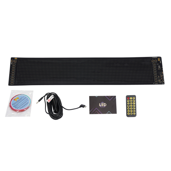 59,5 cm * 12 cm flexibel LED-scherm, LED-displaybord, flexibel LED-bord voor auto, winkel, bar, reclame 59,5 cm * 12 cm flexibel LED-scherm, LED-displaybord, flexibel LED-bord voor auto, winkel, bar, reclame