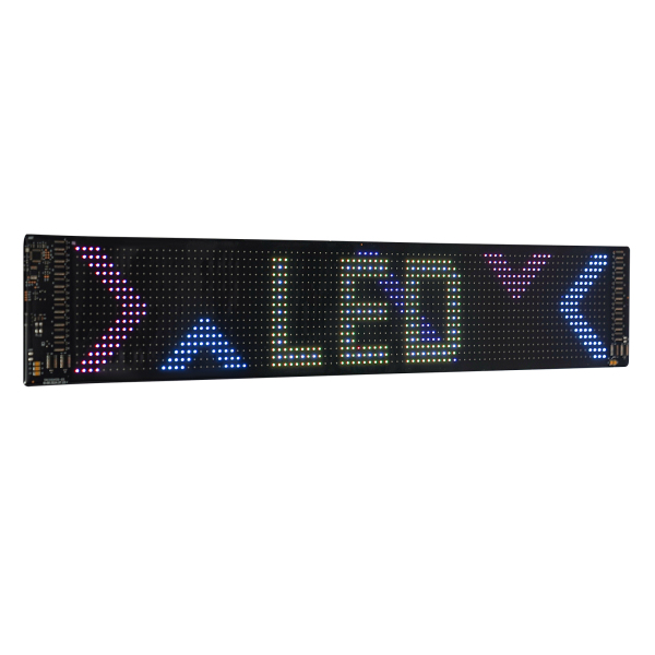 59,5 cm * 12 cm flexibel LED-scherm, LED-displaybord, flexibel LED-bord voor auto, winkel, bar, reclame