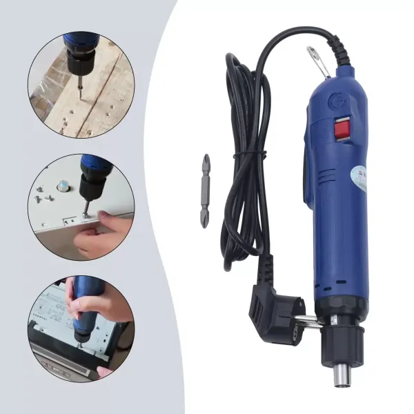 1/4" elektrische schroevendraaier met magnetische bitkop - bidirectionele cilindrische schacht