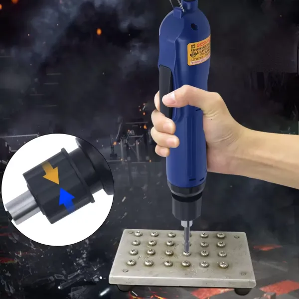 1/4" elektrische schroevendraaier met magnetische bitkop - bidirectionele cilindrische schacht