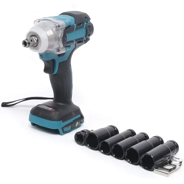 Accu-slagschroevendraaier 520 nm 1/2" ratelschroevendraaier compatibel met Makita Accu-slagschroevendraaier 520 nm 1/2" ratelschroevendraaier compatibel met Makita