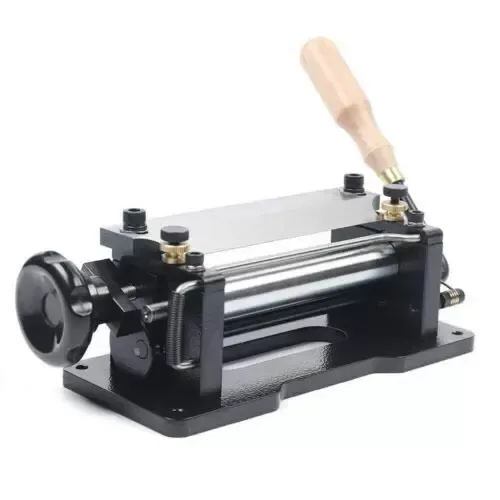 32 x 18 x 18 cm handmatige lederen splitter skiver schepmachine voor handgemaakte lederen skiving paring peeling