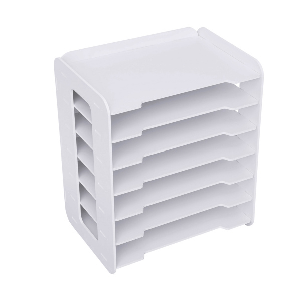 7 Tier Wit Houten Kantoor Bureau Bureau Organisatoren en Accessoires Brievenbak Papier Sorteer Houder Bestand Documentenrek 7 Tier Wit Houten Kantoor Bureau Bureau Organisatoren en Accessoires Brievenbak Papier Sorteer Houder Bestand Documentenrek