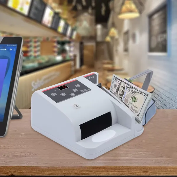 Draagbare Geldteller met UV/MG/WM Valsgelddetector 600 stks/min Multi-Valuta Bill Teller 100-240 V LED Display