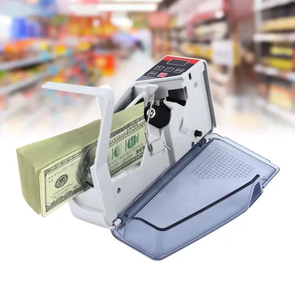 Mini Bankbiljet Teller Bill Cash Geld Teller Machine Draagbare Handige 600 stks/min V40