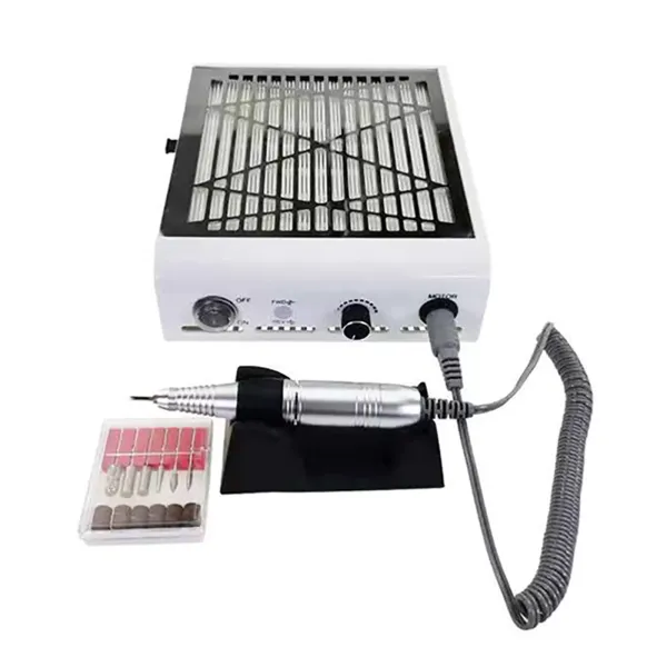 Elektrische nagelvijl - nagelboormachine met stofafscheider 30000 RPM - instelbare snelheid voor acrylnagels, gelnagels, eeltnagels