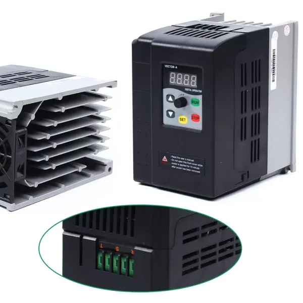 Eenfase VFD Frequentieomvormer Snelheidsregelaar 220V 2,2KW Variabele snelheid Driver Capaciteit instelbaar voor spindelmotor Eenfase VFD Frequentieomvormer Snelheidsregelaar 220V 2,2KW Variabele snelheid Driver Capaciteit instelbaar voor spindelmotor