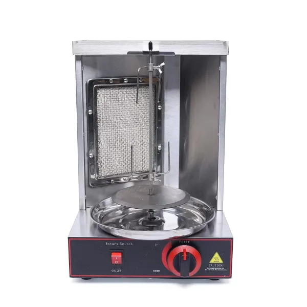 Roestvrijstalen gas verticale barbecuemachine kebabmachine