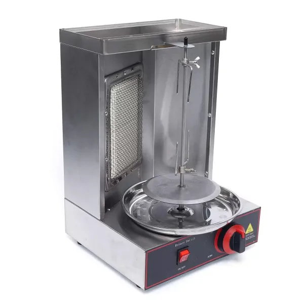 Roestvrijstalen gas verticale barbecuemachine kebabmachine Roestvrijstalen gas verticale barbecuemachine kebabmachine