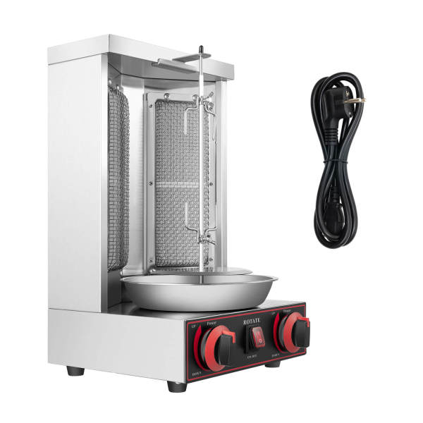 Elektrische barbecue voor kebab - De Gyro Grill Machine - Verticale Grillmachine - 2 branders