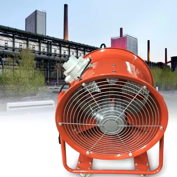 18" draagbare axiale ventilator, 3450 tpm, 1100 W, explosiebestendige metalen industriële afzuigkap