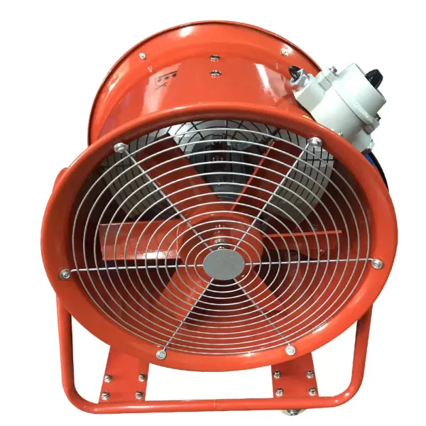 18" draagbare axiale ventilator, 3450 tpm, 1100 W, explosiebestendige metalen industriële afzuigkap