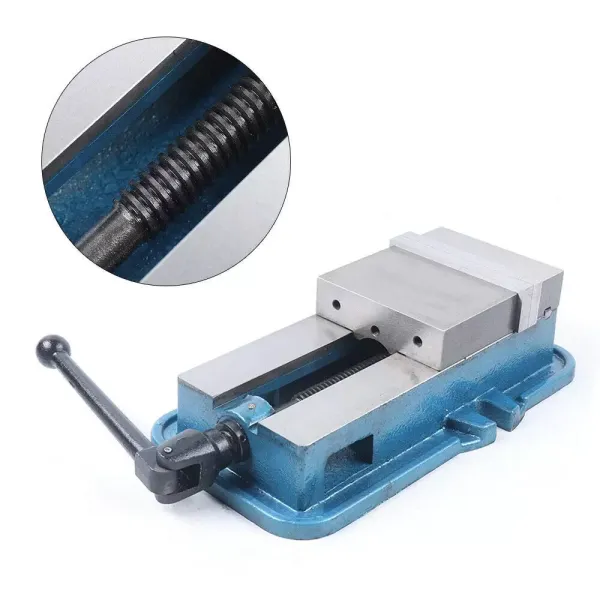 6" Precisiespanschroef voor boormachines, freespers, tafelklem, blauw 6" Precisiespanschroef voor boormachines, freespers, tafelklem, blauw