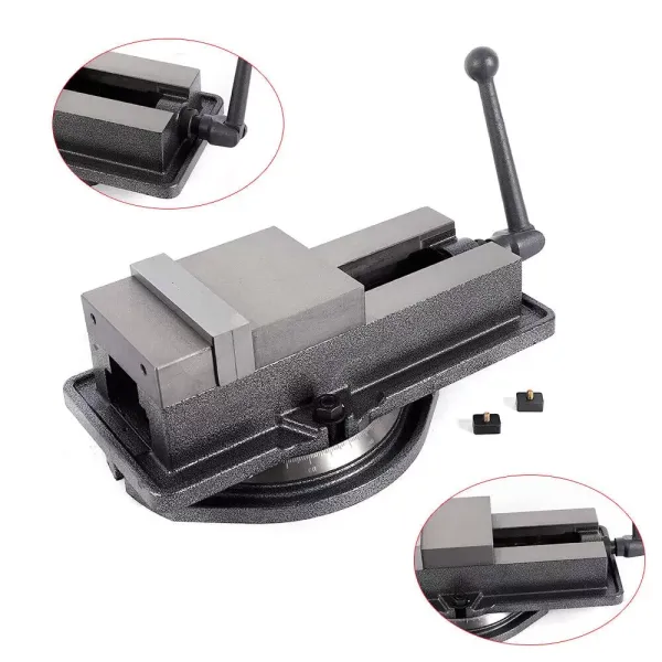 Precisie draaitafel bankschroef 100 mm Precisie bankschroef 4 inch kaakbreedte Precisie draaitafel bankschroef 100 mm Precisie bankschroef 4 inch kaakbreedte