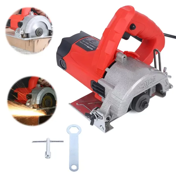 Draagbare cirkelzaag met 2 zaagbladen - Precisie-invalzaag - 1800 W - 13000 tpm - Ideaal voor het zagen van hout