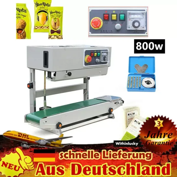 Plastic Automatische Sluitmachine FR-770 Sluitmachine Elektrische Druk Handmatige Voedsel Thermische Sealer 800W 24 m/min